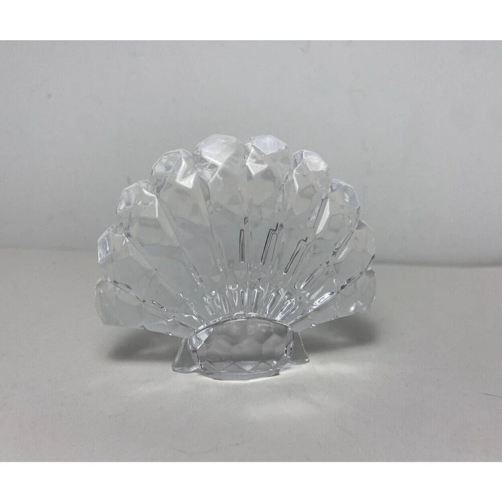 Ganz Crystal Expressions Clear Clam Shell Sun Catcher Free Standing Coastal
